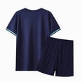 thumbnail image 4 of Tween Boy 11-13T Athletic Outfits Quick Drying Sports Short Sleeve Tee & Shorts Set 2Pc Football Gibobby,13-14 Years,Navy, 4 of 4