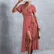 thumbnail image 4 of Vestido Cruzado Con Estampado Floral Vestido Cruzado Con Cuello En V Estampado Floral Vestido Floral Con Cuello En V Vestido Largo Floral Para Mujer Vestido Cruzado Floral Vestido ANGGREK Otros, 4 of 6