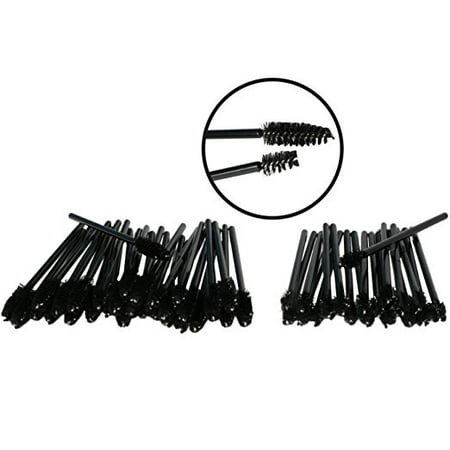50 Pack Disposable Eyelash Mascara Brushes Wands Applicator Makeup Brush For Upper and Lower Lashes or (Best Disposable Mascara Wands)