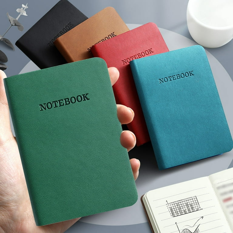 Mini Blank Notebooks, Small Pocket Notepads Memo Notepad Bulk each Journals  for Traveler Kids Students School Office Supplies - green