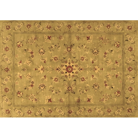 Ahgly Company Indoor Rectangle Persian Brown Traditional Area Rugs, 7' x 10'