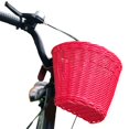 thumbnail image 3 of xiaxaixu Solid Color Rattan Bicycle Baskets, Firm Artificial Woven Bicycle Bag, 3 of 5