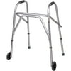 Carex Aluminium Foldable Rolling Walker with Wheels, for Seniors, 250 lb Weight Capacity, 7.25 lbs,