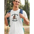 thumbnail image 2 of Go Mountains Bear On Bike T-Shirt Men -Image by Shutterstock, Male Medium, 2 of 4