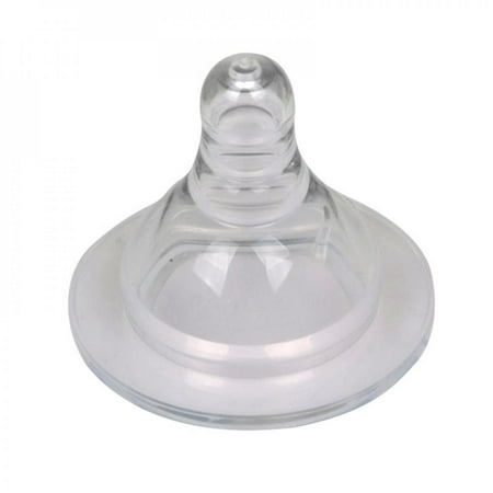 Clearance! 1PC Baby Silicone Wide-Mouth Nipple Round Cross Hole Breast Milk Feeling Nipple