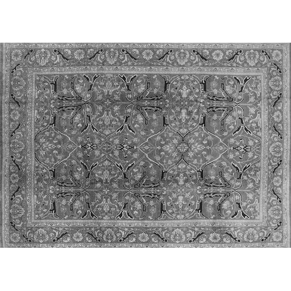 Ahgly Company Indoor Rectangle Oriental Gray Traditional Area Rugs, 3' x 5'