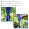 thumbnail image 2 of Sunnydaze Modern Blue Polyester Indoor or Outdoor Curtain Holdbacks (2 Count), 2 of 6