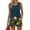 Dark Blue #47, variant on Women's 2 Piece Sets V Neck Sleeveless Tank Tops & Short Sets Summer 2026 Casual Loose Fit Striped Lightweight Sweatsuit with Pockets Blue S
