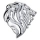 thumbnail image 1 of Etiqueta engomada del coche 3D patrón de cabeza etiqueta del coche insignia calcomanía apta para plata izquierda Izquierda Plata kusrkot Etiqueta decorativa, 1 of 8