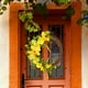 thumbnail image 3 of Corona de rosas amarillas, aro Floral, suministros de decoración para fiestas, coronas de simulación, corona de primavera para ventanas de porche y, 3 of 5