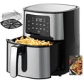 thumbnail image 2 of Joyoung JY-570 5.8 Quart Stainless Steel Multi Tasker Detachable Double Basket Air Fryer with LED Touchscreen and 8 Built In Smart Programs, Black, 2 of 9