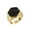 Golden_US 10, variant on HUANLEDASH Retro Ring Contrast Color Polished Alloy Hexagon Surface Simple Style Multi Sizes Anti-Rust Lightweight Finger Jewelry
