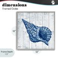 thumbnail image 4 of Stupell Industries Rustic Lodge Coastal Timberland Conch Gray Framed Giclee Art, 12 x 12, by Paul Brent, 4 of 8