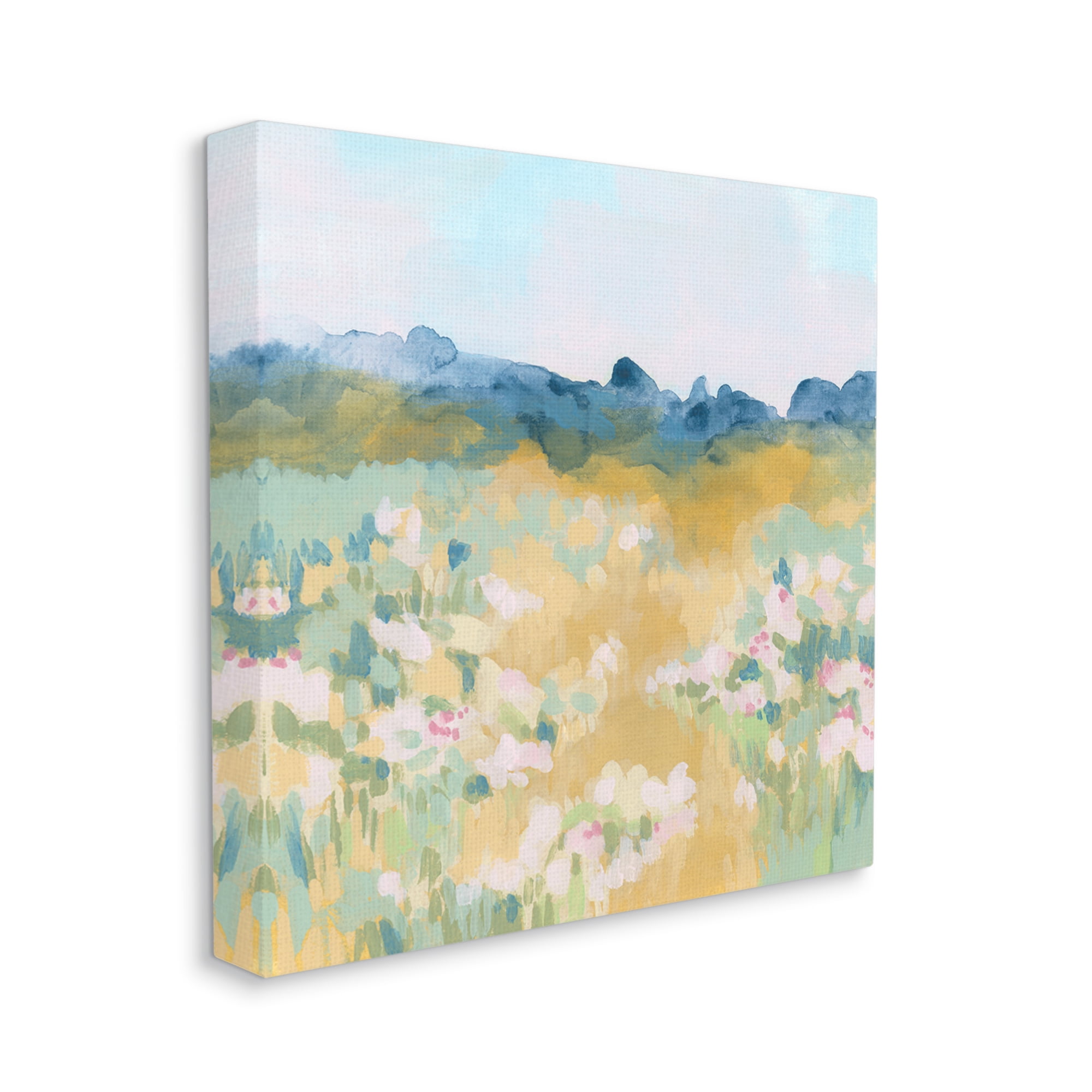 Stupell Industries Abstract Meadow Flowers Nature Painting Gallery Wrapped Canvas Print Wall Art, 30 x 30