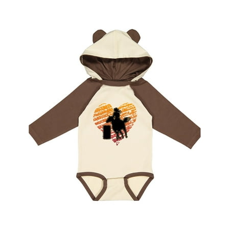 

Inktastic Barrel Racing Rodeo Cowgirl Gift Baby Girl Long Sleeve Bodysuit