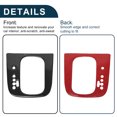 thumbnail image 5 of Unique Bargains ABS Gear Shift Knob Button Cover for VW Golf 6 GTI MK6 2008-2013 Console Gear Panel Decal Trim Sticker Interior Accessories Carbon Fiber Black, 5 of 6