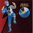thumbnail image 4 of Blue Power Ranger Costume for Kids, Official Power Rangers Dino Fury Outfit with Mask, Child Size Small (4-6), 4 of 5