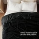 thumbnail image 5 of Manta de cama para cama, tamaño king, suave y acogedora, de forro polar, color negro, 5 of 7