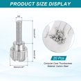 thumbnail image 2 of 20 Pcs M3x12mm Computer Case Thumbscrews, Carbon Steel Knurled Screw, Silver, 2 of 6