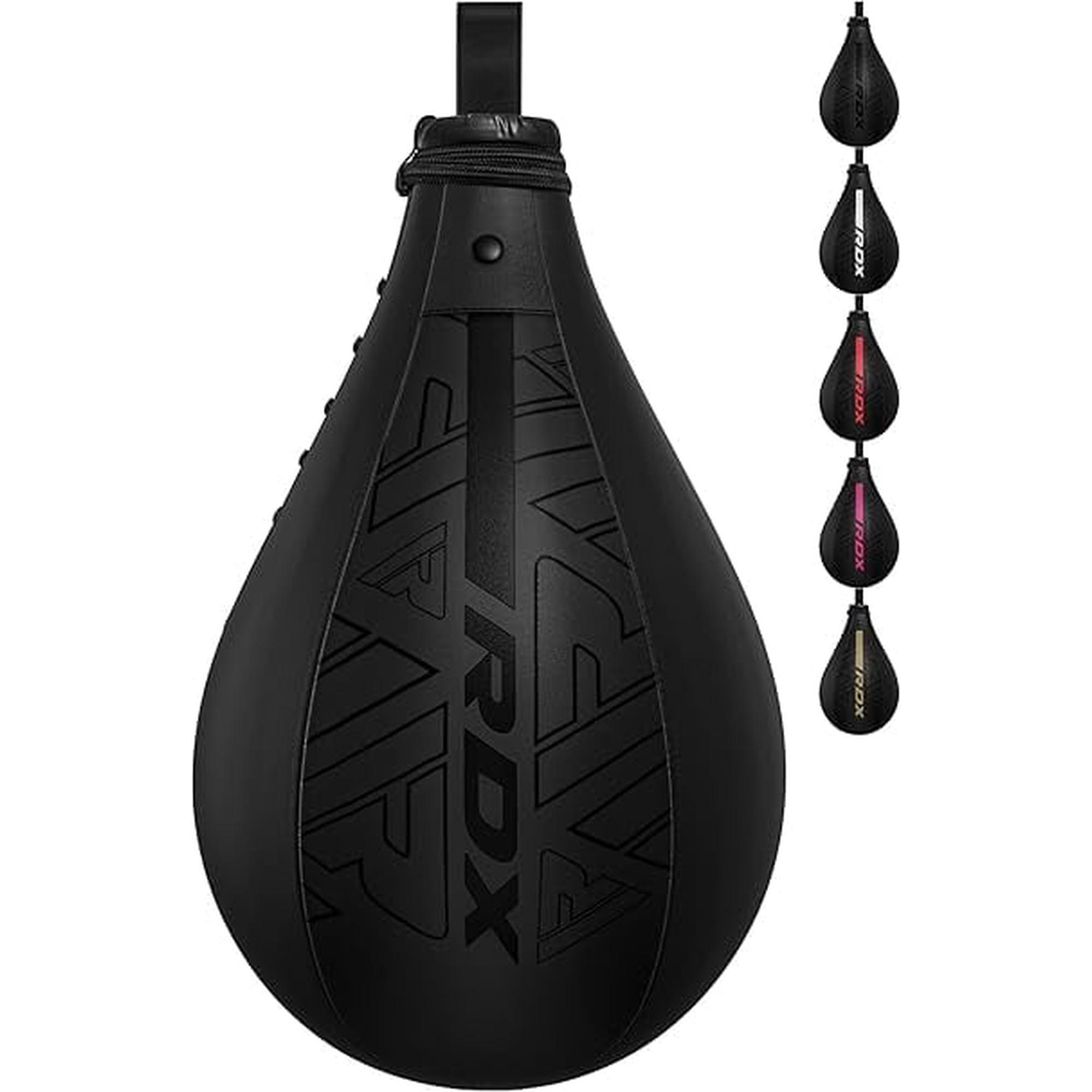 RDX Speed Bag Boxing Ball, Maya Hide Leather Dodge Striking Target with Additional Bladder, MMA Muay Thai Punching Workout Kicking Martial Arts Training Home Gym Exercise Speedball