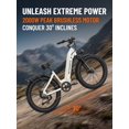 thumbnail image 4 of 2000W Peak Power Electric Fat Tire Bike for Adults - 28MPH, 48V 18Ah (35-85 Miles), 26"x4" All-Terrain Ebike Electirc Bicycle with Full Suspension & 11" Comfort Seat - Conquer Snow, Sand & Trails, 4 of 9