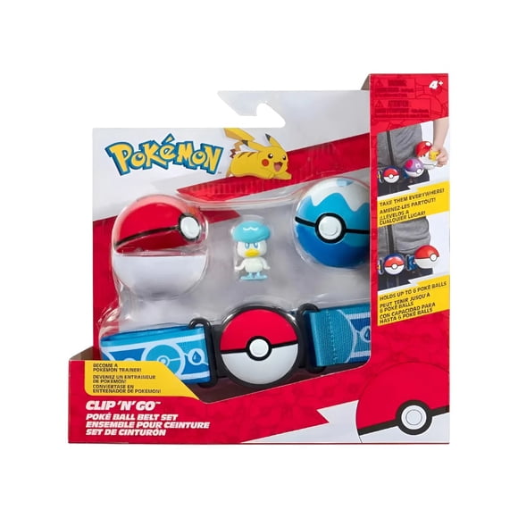 Pokemon Clip N Go Poke Ball Quaxly Con Cinturon