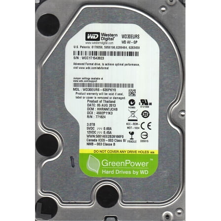 WD30EURS-63SPKY0, DCM HHRNNTJCHB, Western Digital 3TB SATA 3.5 Hard Drive