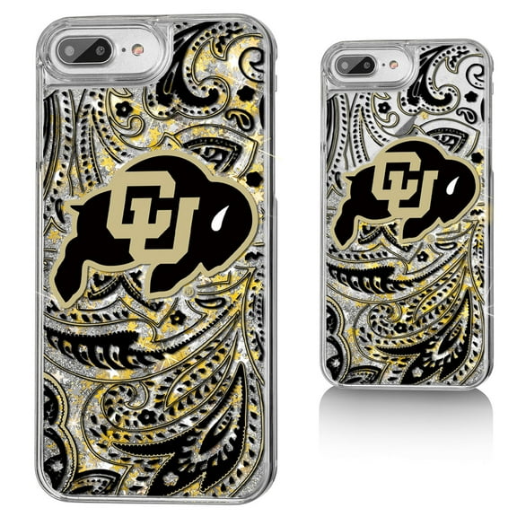 Colorado Buffaloes iPhone Glitter Paisley Design Case