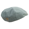 thumbnail image 2 of Gold Spade Shield Embroidered Big Size Men's Linen Ivy Cap - Slate XL-2XL, 2 of 5