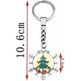 thumbnail image 3 of Yazoeia Key Ring 2 Pieces Of Christmas Snowflake Keychain, Backpack, Handbag, Satchel Keychain CJC912-199505, 3 of 5