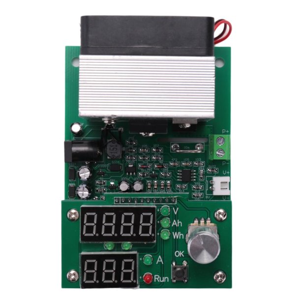 Módulo de carga electrónica de corriente constante de 60 W, placa de prueba de capacidad de batería de descarga, 9,99 A, 30 V