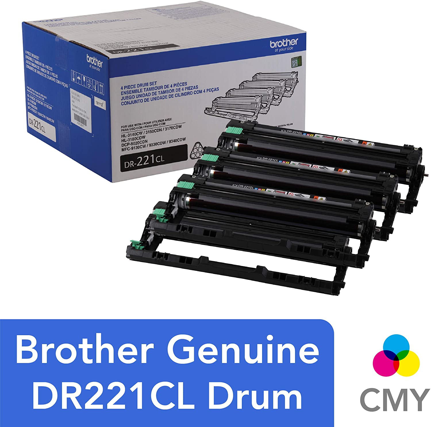 TN221 Toner & DR221 Drum Set For Brother MFC-9130CW HL-3170CDW 3140CW HL-3150CDN 