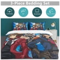 thumbnail image 5 of Yu-Gi-Oh 3-Piece Bedding Set Warm And Comfortable Soft Duvet Cover Bed Set with 1 Duvet Cover And 2 Pillowcases for Boys Girls Kids Adult Bedroom All Season, 5 of 8