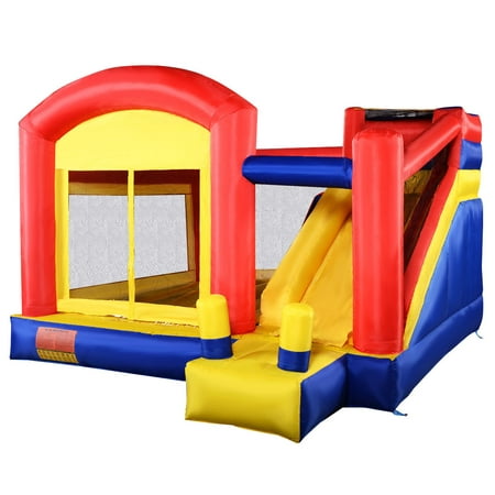 Costway New Super Slide Inflatable Bounce House Castle Moonwalk Jumper Bouncer Without (Best Inflatable Bounce House)