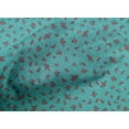 thumbnail image 4 of oneOone Cotton Poplin Turquoise Blue Fabric Leaves & Floral Artistic Dress Material Fabric Print Fabric By The Yard 42 Inch Wide, 4 of 4