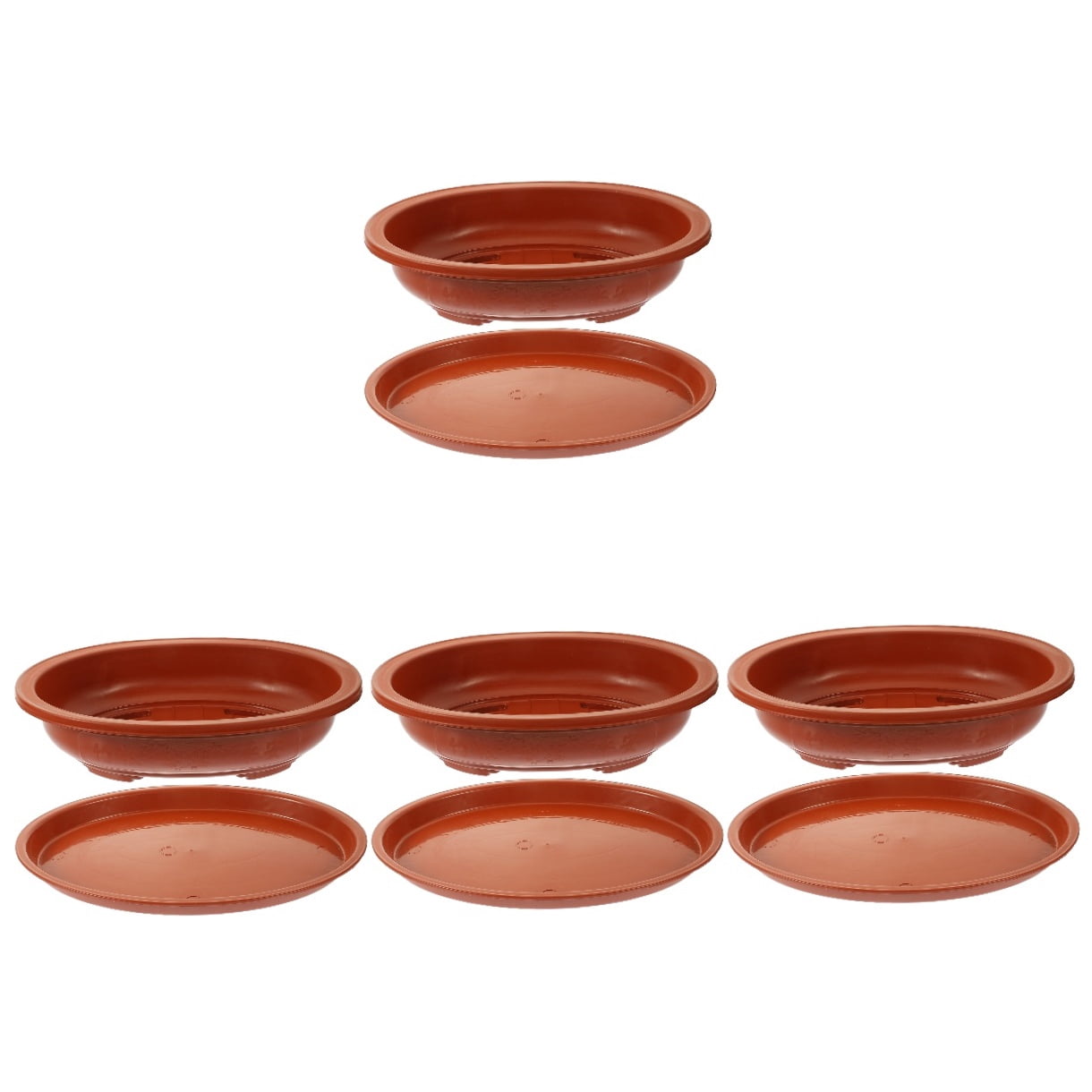 MLINS 4-Pack Large Capacity Plastic Garden , Bonsai Pots for Indoor and Outdoor Gardening Containers