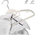 thumbnail image 3 of Simplify Kids 12 Pack Collar Ultimate Hangers, Non Slip Slim Space Savers, No More Stretching Baby Clothes, White (3229-WHITE), 3 of 8