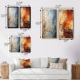thumbnail image 4 of Designart "Orange Blue Maple Tree Glowing Embers III" Tree Maple Framed Wall Art Set Of 2 - Orange Floral Framed Canvas Set For Living Room Decor, 4 of 7