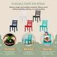 thumbnail image 4 of WestinTrends Treehouse Outdoor HDPE Kids Plastic Toddler Dining Chair (Set of Two), Turquoise, 4 of 15