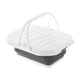 thumbnail image 1 of Cesta de Picnic plegable, cubo para ropa, cubo de agua, cestas para la colada con asa de tapa, cesta de Camping para barbacoa, hogar, RV, pesca Gris, 1 of 9