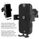 thumbnail image 2 of 12‑24V 4‑6.5in Phone Holder Aluminum Alloy IPX6 Motorcycle Handlebar Mount Stand with USB Charging, 2 of 3