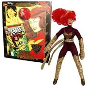 ToyBiz Year 1998 Marvel Comics Famous Cover Series 8 Inch Tall Ultra Poseable Action Figure - First Appearance DARK PHOENIX with Authentic Fabric Costume