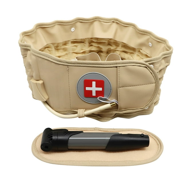 Cinturón de descompresión para la espalda, soporte lumbar, dispositivo de tracción para la zona lumbar, para mujeres y hombres.