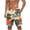 Orange, variant on Men's Hawaiian Board Shorts Tropical Palm Print Swim Trunks Shorts with Elastic Waist Drawstring Quick Dry Summer Shorts for Resort Lounging Beige-2 XL