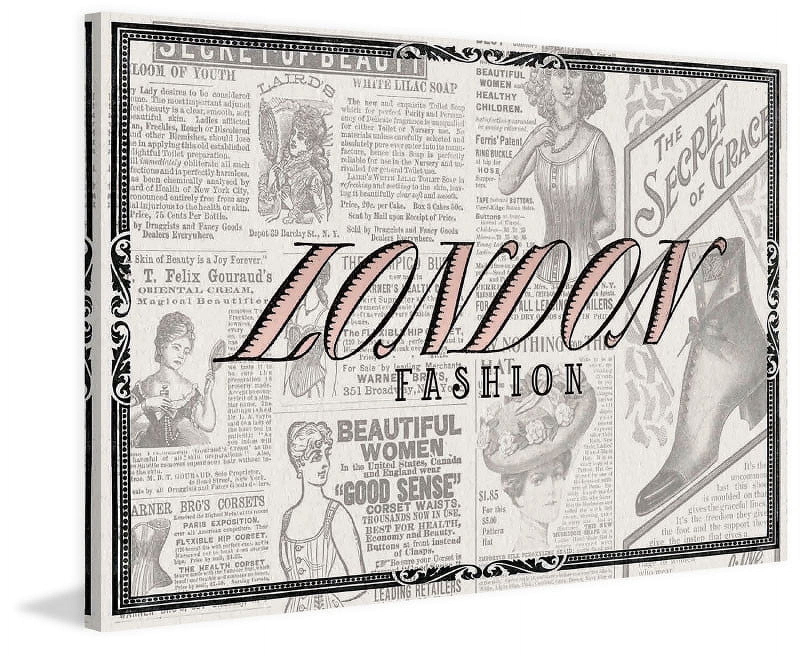 Marmont Hill "London Fashion" by Saturday Evening Post Painting Print on Canvas