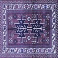 thumbnail image 1 of Ahgly Company Machine Washable Indoor Square Persian Blue Traditional Area Rugs, 3' Square, 1 of 4