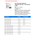 thumbnail image 2 of Auto Trans Master Repair Kit - Compatible with 1988 - 1993 Chevy C1500 1989 1990 1991 1992, 2 of 2