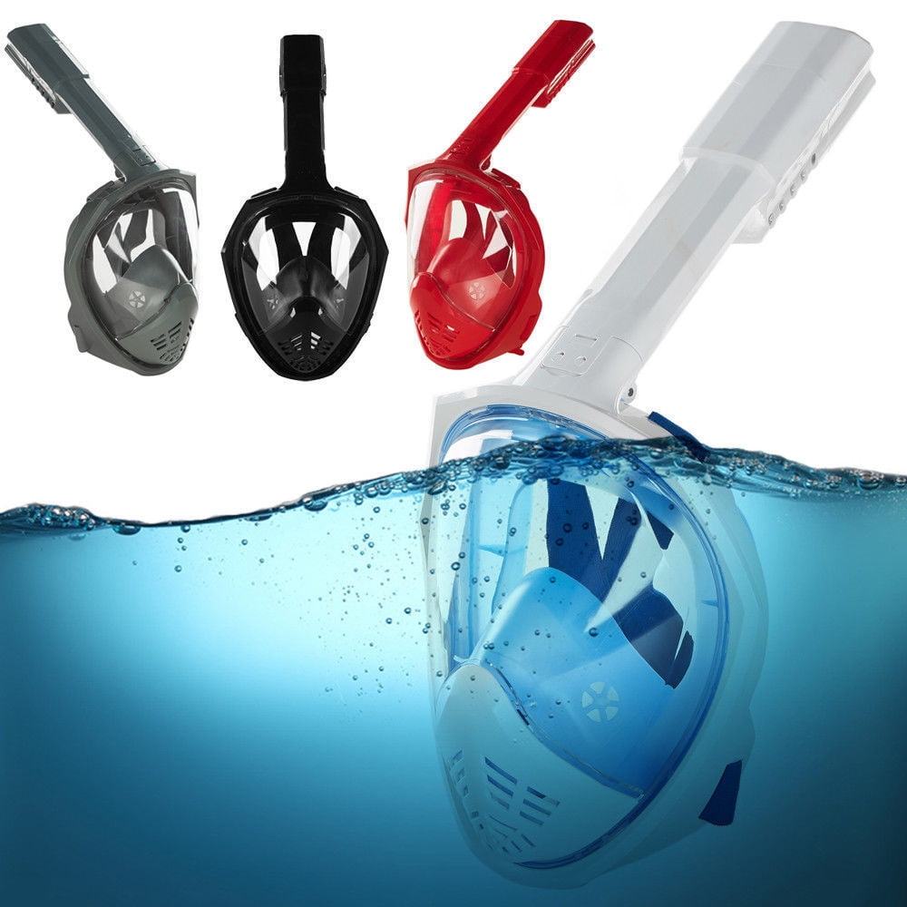 3rd Version Upgrade Swimming Full Face Mask Anti-Fog Surface Diving Snorkel Scuba for GoPro by Cheerwing