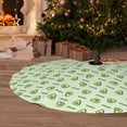 thumbnail image 6 of Picia Green Avocado Print Christmas Tree Skirt , Christmas Tree Skirt Ornaments for Merry Christmas Holiday Party Decorations Indoor Outdoor-36", 6 of 7