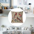 thumbnail image 3 of Birds, Flowers Linen toss pillowcase decoration pillowcase gifting preferred 20x20 inch cushion cover sofa pillowcase sofa bedroom living room car, 3 of 7